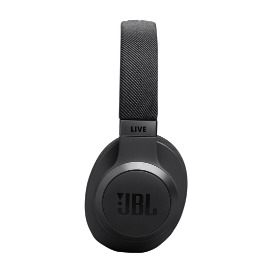 JBL Live 770NC - Black - Wireless Over-Ear Headphones with True Adaptive Noise Cancelling - Left